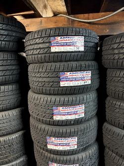 SET OF FOUR NEW TIRES 245/45/19 AMERICAN ROADSTAR INCLUDING MOUNT AND BALANCE, ASK ME FOR SIZE AND BRANDS