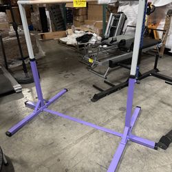 $35.00!! New Adjustable Double Ballet Barre Stretching Bar Free Standing Home Dancing Gymnatics