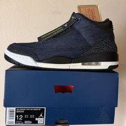 Mens Nike Air Jordan Retro 3 Size 12 Levi Indigo