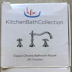 Bathroom, three-piece faucet.