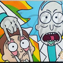 Rick and Morty Fan Art Painting (Print)