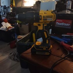 DeWalt Hammer Drill And Battery 