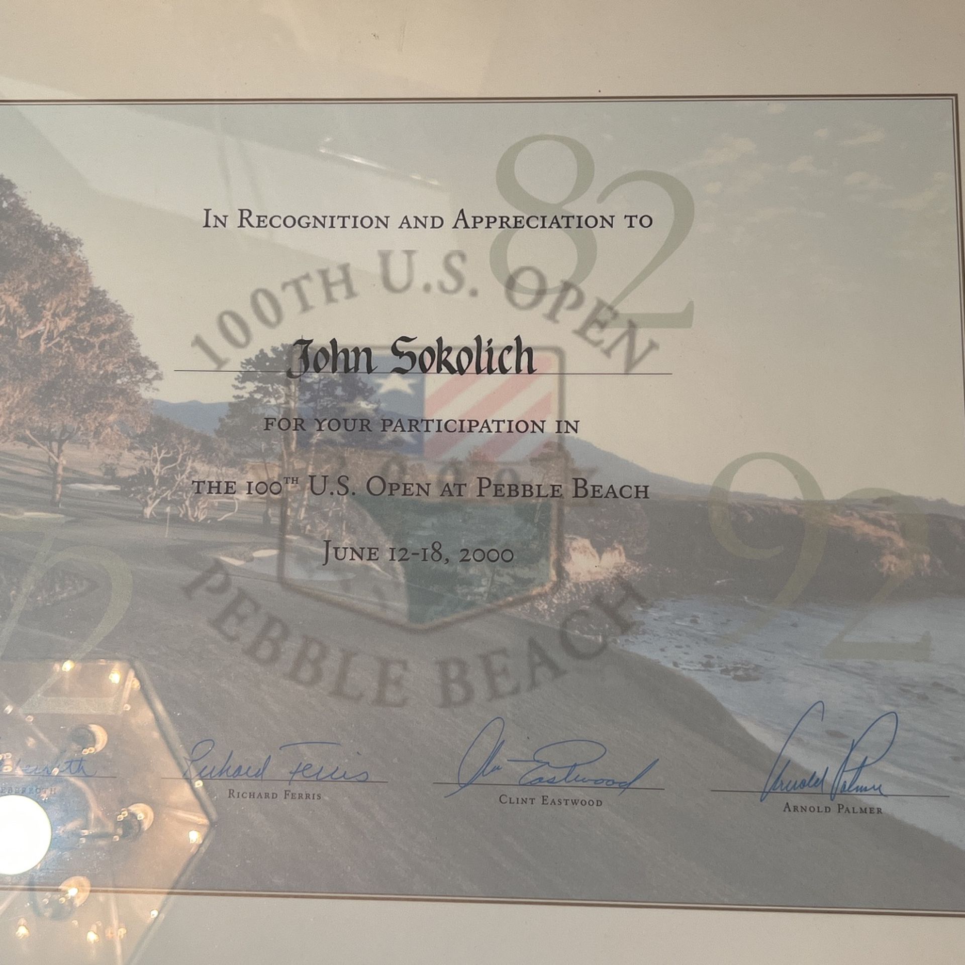 100th US Open Signatures