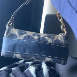 COACH denim baguette