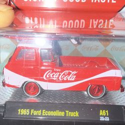 M2 Machines Chase 1965 Ford Econo Line Truk Coca-Cola