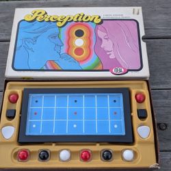 1971 Perception Game by Ideal – Complete Strategy Board Game in Box Vintage Retro

