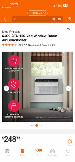 Shop Frigidaire 6,000 BTU 120-Volt Window Room Air Conditioner