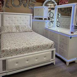 New 4pc Bedroom Set In Box 📦 Buy Now Pay Later $39 Down No Credit Needed