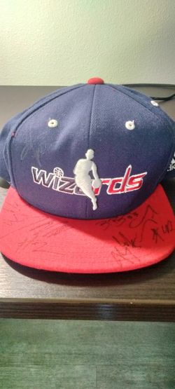 2017 Wizards Hat Signed By John Wall Bradley Beal And About 5 Other Players