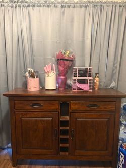 Brown Kitchen Bar/Cabinet