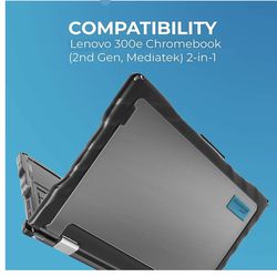  Gumdrop DropTech Laptop Case for Lenovo 300e Chromebook (2nd Gen, MediaTek