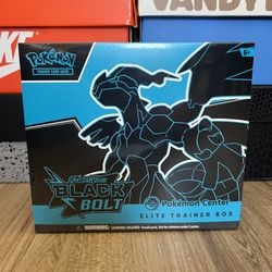 Black Bolt Pokemon Center Elite Trainer Box