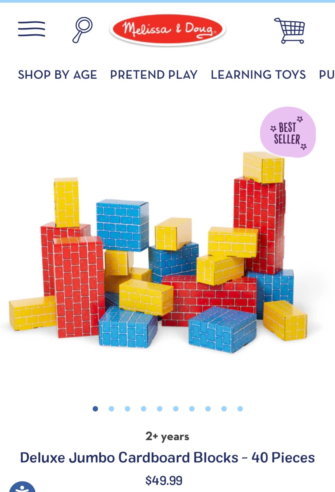 Jumbo Deluxe Melissa & Doug Cardboard Boxes