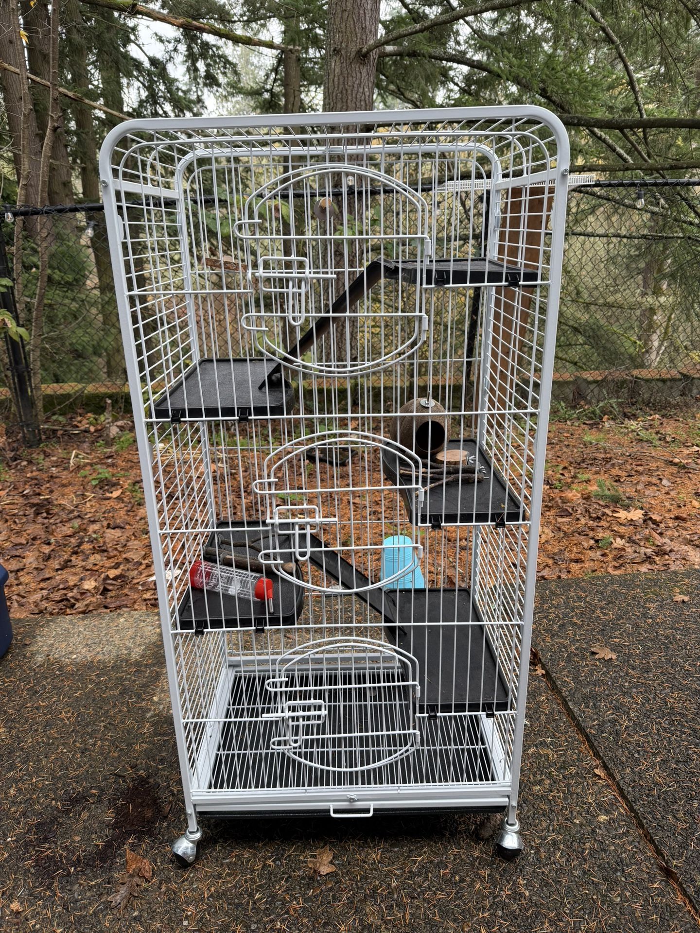CAGE- Large Multi-Level Pet Cage – Perfect for Birds, Ferrets, Squirrels, or Small/Medium Pets