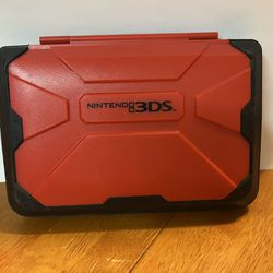 Insignia Vault Case for Nintendo 3DS XL Protective Travel Hard Shell Red