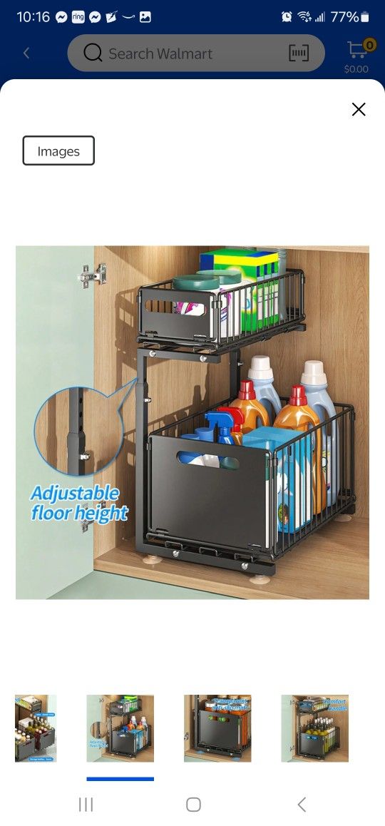 Metal Under Sink Organizer
