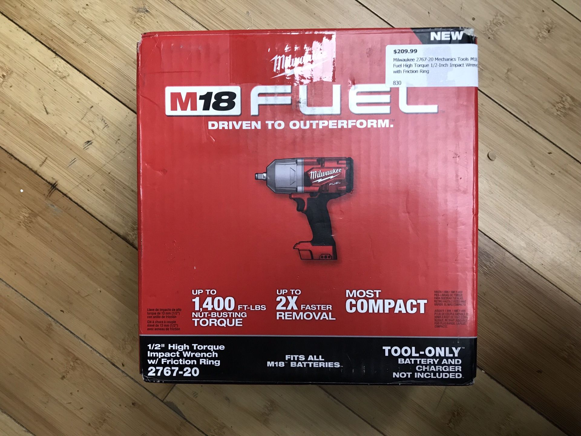 Milwaukee 2767-20 1/2” High Torque Impact Wrench