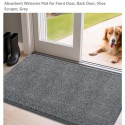 Mibao Door Mat Indoor, 20" x 31.5", Dirt Trapper Entrance Doormat, Non-Slip Low Profile Mat, Dog Door Mat, Super Absorbent Welcome Mat for Front Door,