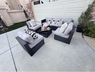 Backyard patio set