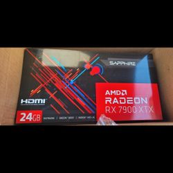 Sapphire "REAL VERSION" AMD Radeon RX 7900 XTX 24GB New Receipt & Warranty