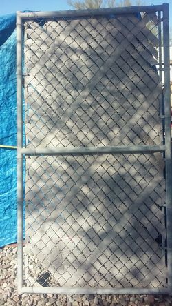 7 foot chain link gate with privacy slats heavy duty