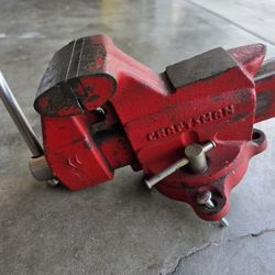 Vintage Craftsman No. (contact info removed) Swivel Base Bench Vise - Made in Japan