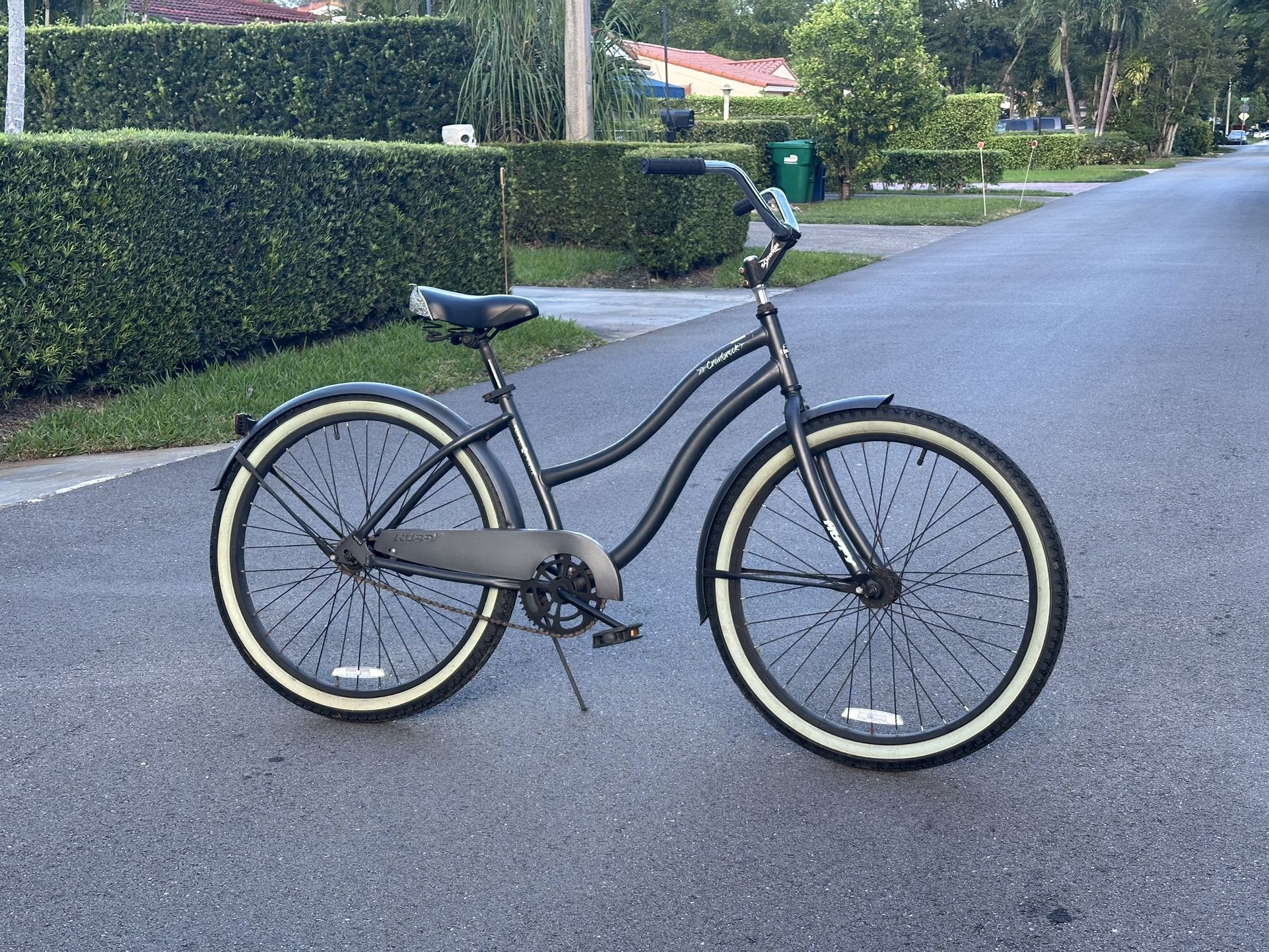 Huffy Cranbrook Flat Black 26” Beach Cruiser Bicycle