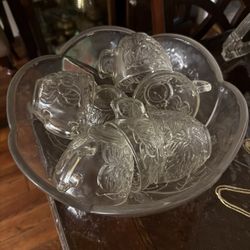 8 Pc Punch Bowl Set - Etsy