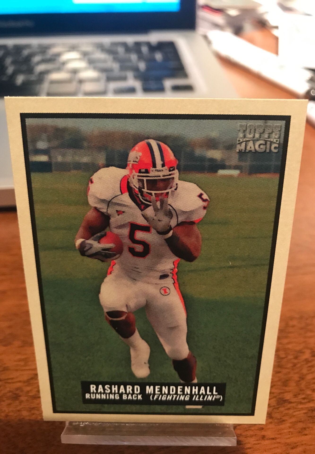2009 Topps Magic Rashard Mendenhall University of Illinois football card