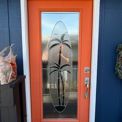 Beautiful Custom made Front Door 36 Wide By 79