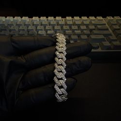 Diamond Prong Link Bracelet 