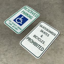 Vintage Retired Authentic Road Signs