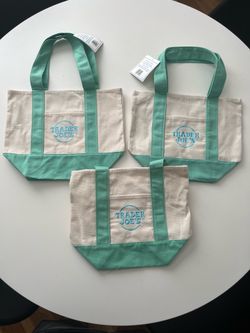 Mini Pastel Trader Joe’s tote bags