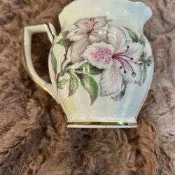 Royal Chelsea English Bone China Azalea Floral Creamer