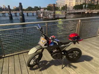 Electric Dirt Bike with Carbon Fiber Wrap