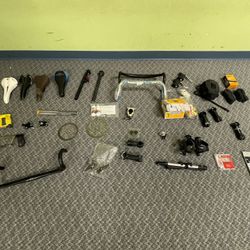 Wife Mandated Spring Cleaning — Lot Of Bike Parts