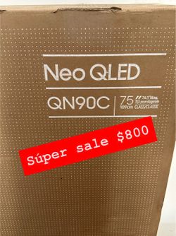 Samsung - 75" Class QN90C Neo QLED 4K UHD Smart Tizen TV