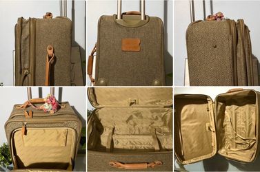 Vintage Murano 24” Tweed Rolling Suitcase