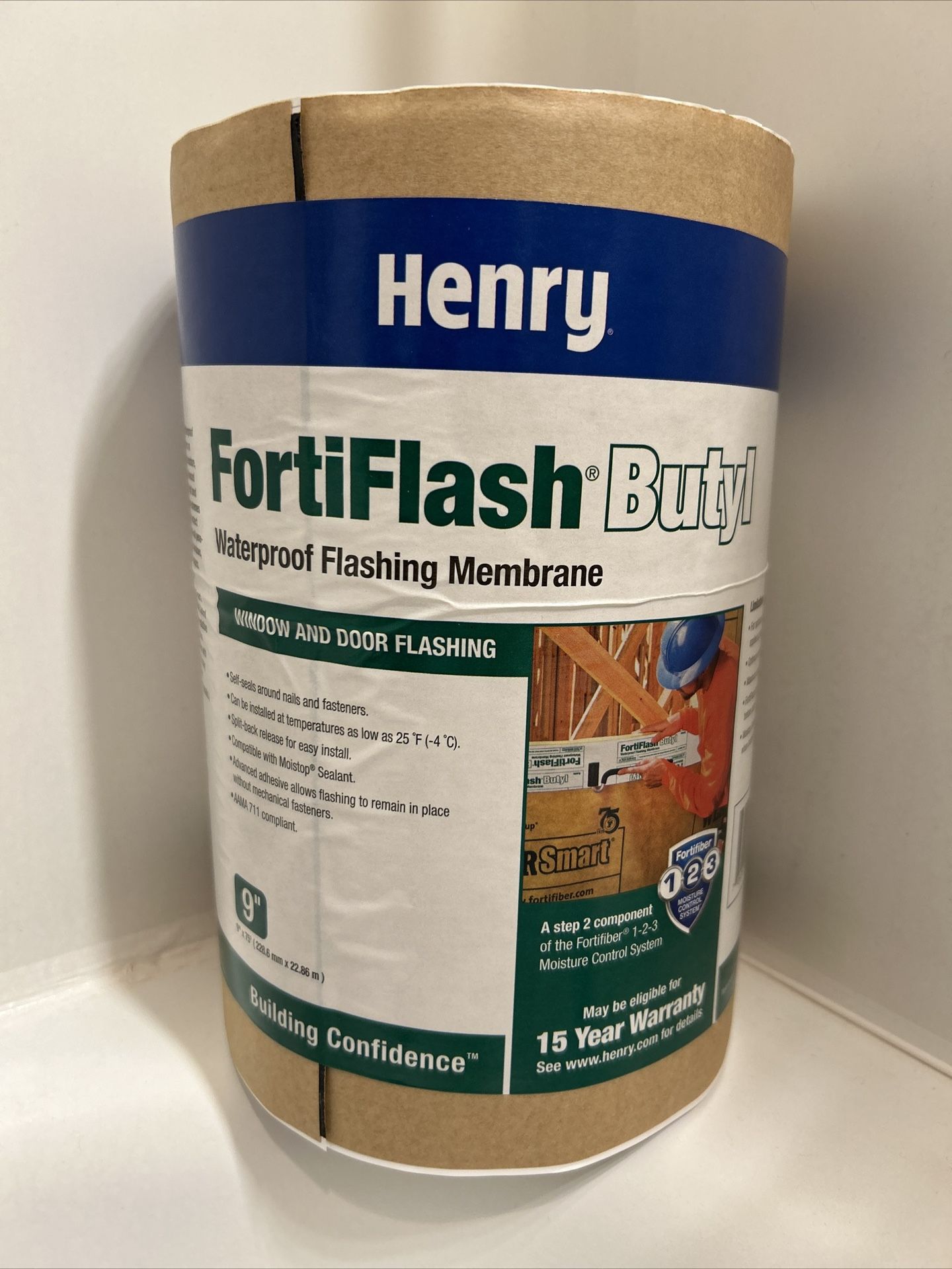 Butyl Waterproof Flashing Tape 9”x75’