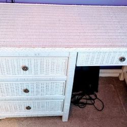 Wicker Desk