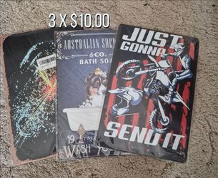 Metal tin signs