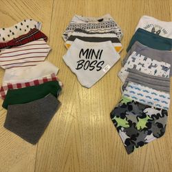 Bibs, Drool Bandanas, Burp Cloths