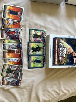 Topps Chrome 12 card lot basketball ball cards