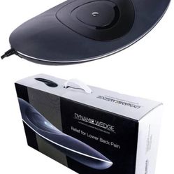 Back Pain Relief - Low Back Stretcher with Vibration Massage, Infrared Heat, and