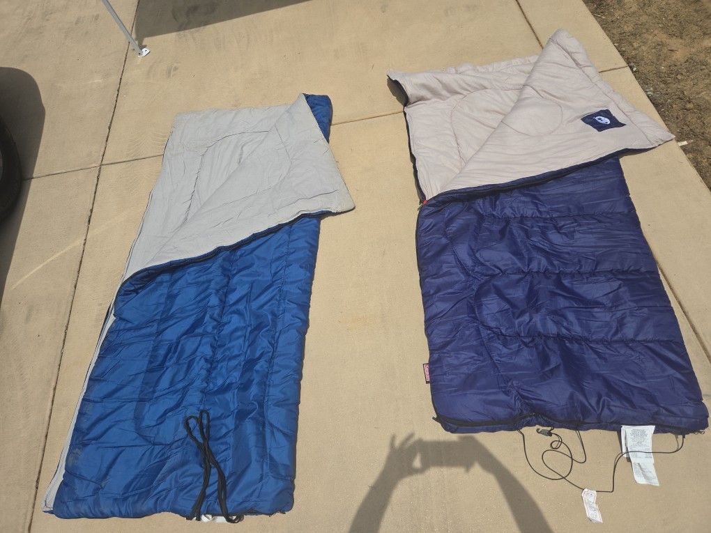 Two Blue Sleeping Bags $25 For Both