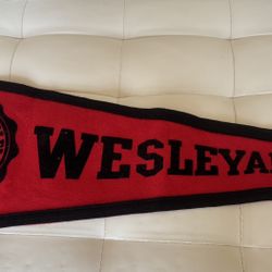 Vintage Wesleyan University Souvenir Felt Pennant ($30)