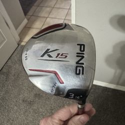 Ping K15 3 wood with graphite shaft