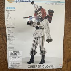 Clown Halloween Costume Girls Like New Creeper Clown