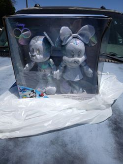 Disney plush 100th anniversary addition mickey and mini mouse