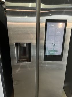 Samsung Stainless Steel Side By Side Refrigerador With Family Hub